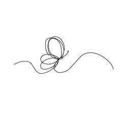 line drawing of butterfly