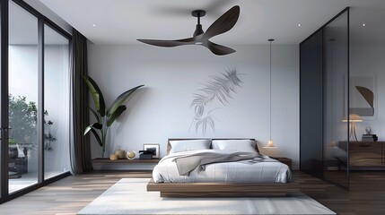 Slim Profile Ceiling Fan Keep the air flowing without bulky fans.