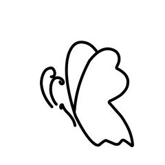 Beauty Butterfly Vector icon