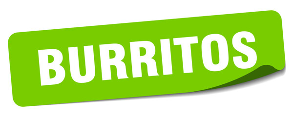 burritos sticker. burritos label