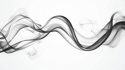 Sleek Monochrome Abstract Waves - A Modern Aesthetic for Creative Design Background