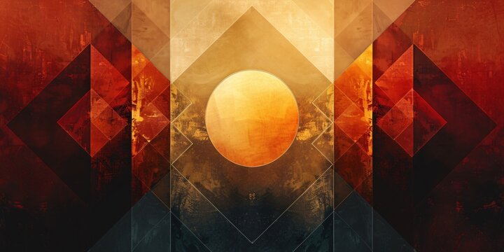 Trendsetting design with an abstract gleam gradient adapted into a captivating triptych layout