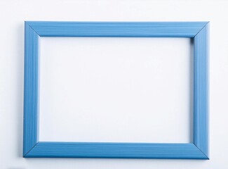Blue frame vignette mockup with blank space