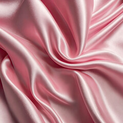 Soft pink satin folded fabric texture - satin background
