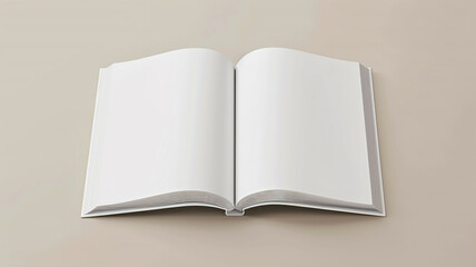 open white magazine mockup