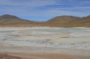 Deserto de sal no Atacama no Chile