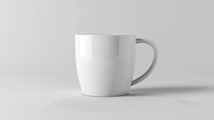 Fototapeta premium white coffee cup on white background