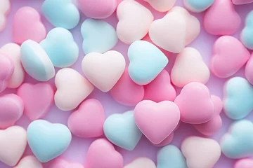 Fotobehang Candy confectionery backgrounds heart © Rawpixel.com