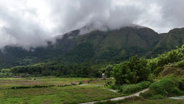 This is a timelapse video of the valley of Mount Rinjani which is called Bukit Selong