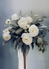 Watercolor wedding bouquet