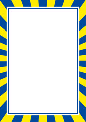 放射状の目立つフレーム（編集可能）