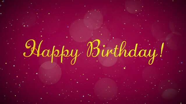happy birthday greetings card, birthday card animation, animated birthday card