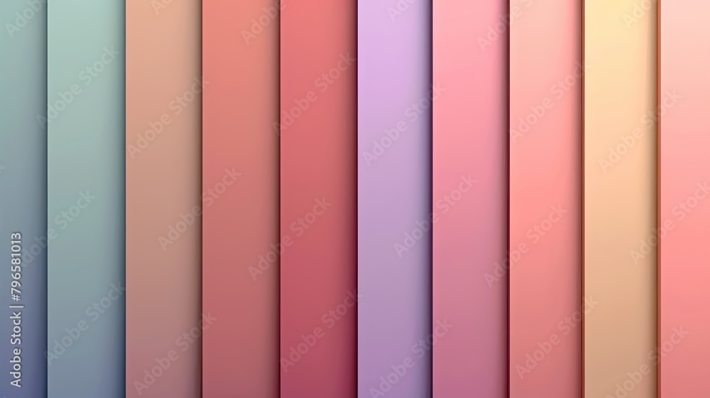 Poster a row of colorful stripes with a light pink stripe in the middle