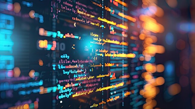A computer screen with a lot of code on it