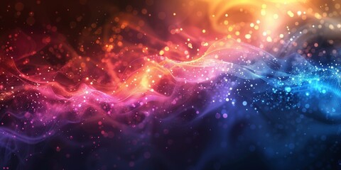 Obraz premium A colorful, swirling pattern of light and dark blue and red