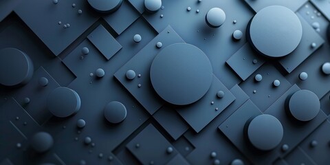 A close up of a blue background with many small circles