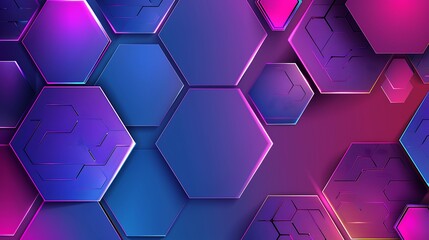 Abstract Modern Hexagonal Background Design