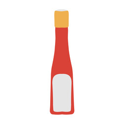 Glass bottle illustration