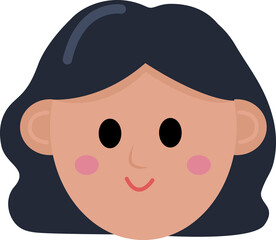 Girl's face avatar