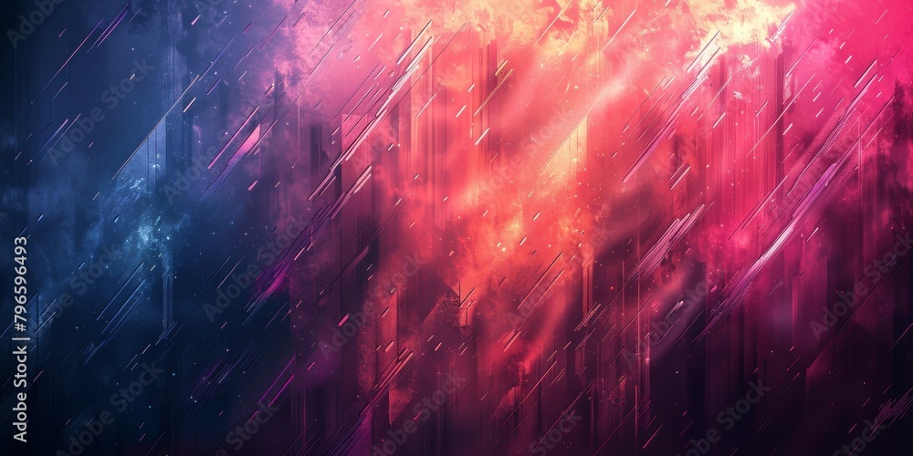 Poster a colorful, abstract background with a blue and red gradient