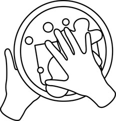 Wash the dishes icon