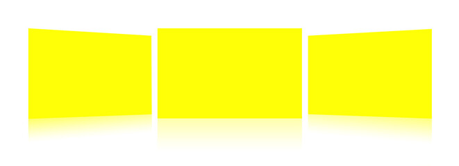 Yellow Insert report or screenshoot blank template for presentation layouts and design.