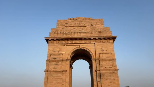  India Gate New Delhi.Famous historical monuments of india 