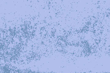 Blue noisy grainy background. Monochrome vector dirty crumb for overlay. Grunge texture for vintage design