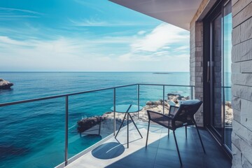 As the gentle breeze rustles through the minimalist decor adorning the terrace, residents are enveloped in a sense of peace and tranquility, heightened by the soothing backdrop of the sea view