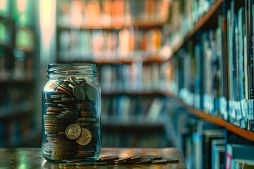 Library hosting talks on tax benefits of investing in community projects. Concept Financial Literacy, Community Investment, Tax Benefits, Library Talks, Investing in Projects
