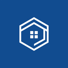 House Building Construction Geometric Logo With Simple Style