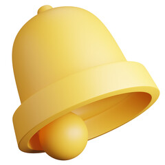 3d render of bell for icon.