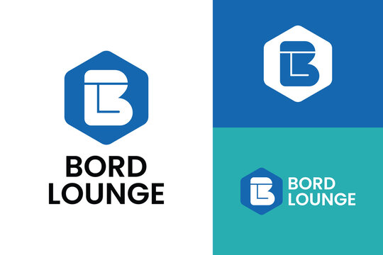 Logo ready elegant simple creative brand identity company corporate cafe fashion food initial B L letter word  mark sign modern