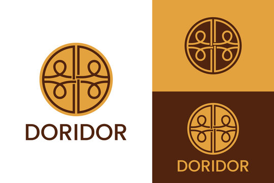 Logo ready elegant simple creative brand identity company corporate cafe fashion food initial letter word  mark sign modern pattern circle line