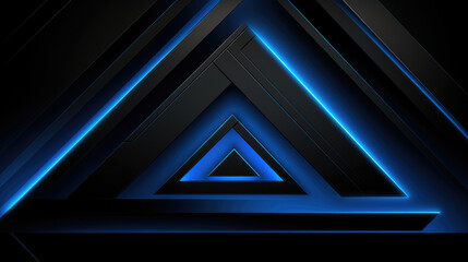 Fototapeta premium Colorful, Black deep and dark blue, purple abstract modern background for design. Gaming background. 3d effect. Lines, triangles, angles. Color gradient. Dark texture shades. Shine, metal , metallic.