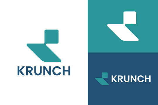 Logo ready elegant simple creative brand identity company corporate cafe fashion food initial K letter word  mark sign modern