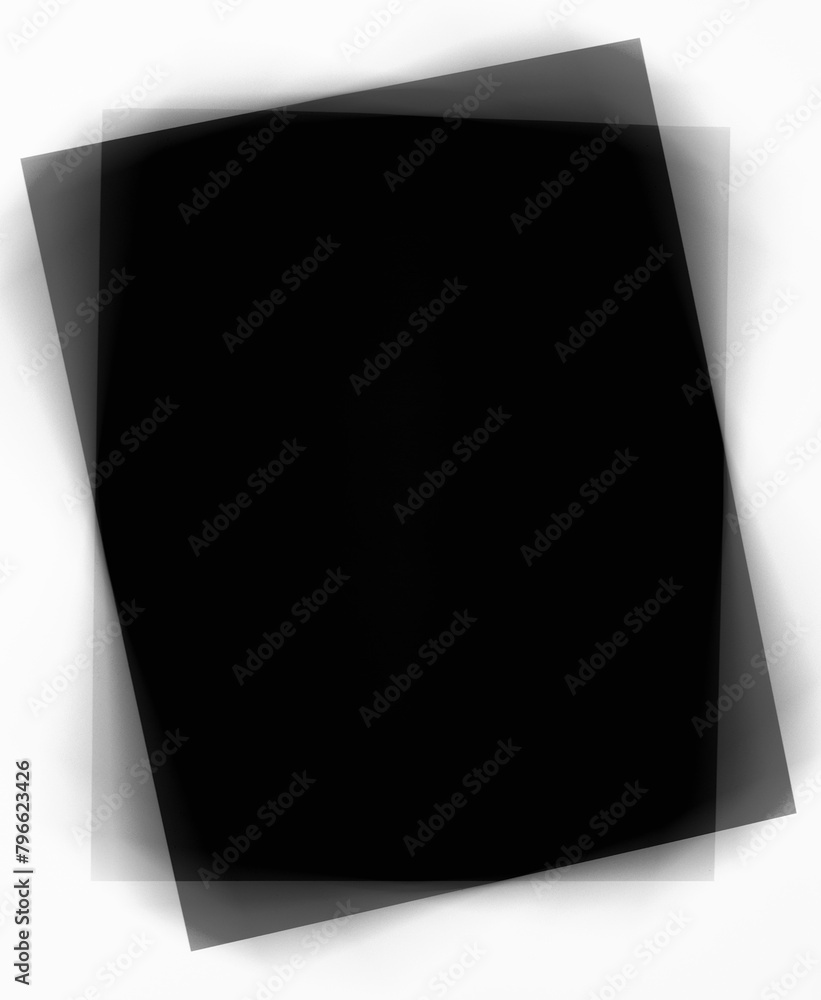 Poster a motion blur abstract photo frame design with rectangles in black and white with copy space