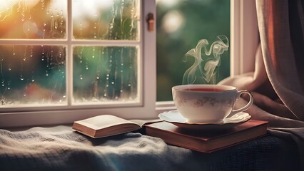 encourage reading with cup of tea