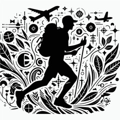 Orienteering silhouette