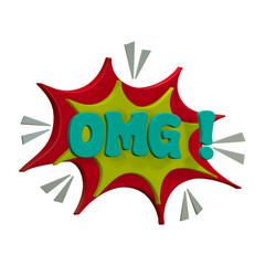 OMG 3d illustration