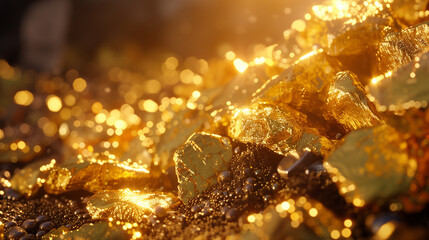 Gold creates a realistic and attractive image that is ideal for a gold trading landing page.