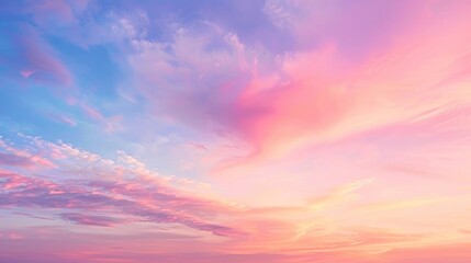 With a soft blur of vibrant pastel colors the sky resembles a celestial watercolor painting as if...