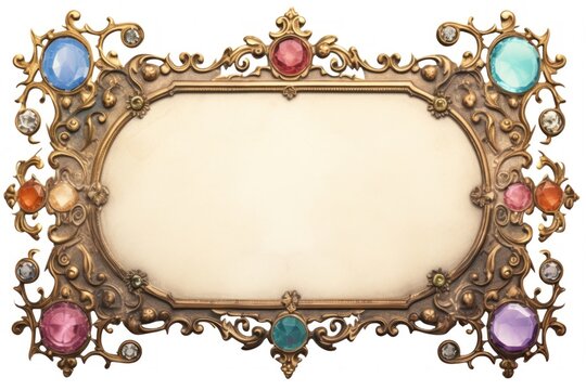 Jewels rectangle jewelry frame.