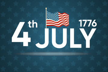 american independence day, banner, congratulations patriotic template