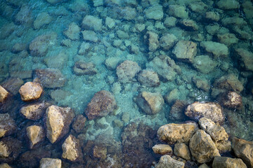 stones in the sea