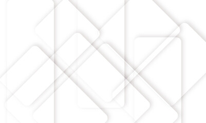 Geometric white abstract square shape banner background. Digital futuristic technology 
concept geometric line vector background. Design for banner, poster, template, cover, technology background.