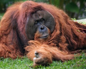 Orangutan sumatra (pongo abelii) 