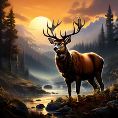 Drive hunt and trophies, ai-generatet - 796648220