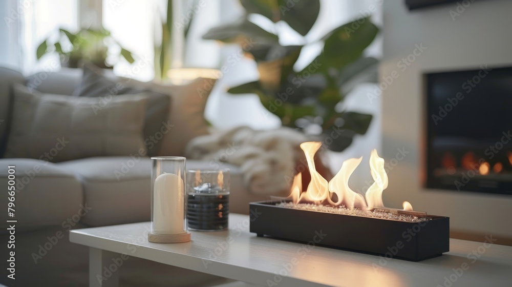 Aufkleber the simple yet striking design of the bioethanol fireplace adds a touch of warmth and style to this 
