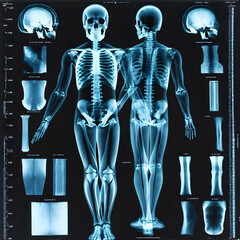 X-ray images from patient, ai-generatet - 796650006